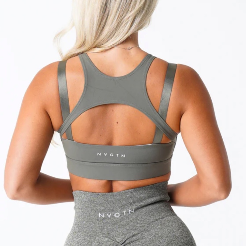 NVGTN Khaki Green Apex Bra
